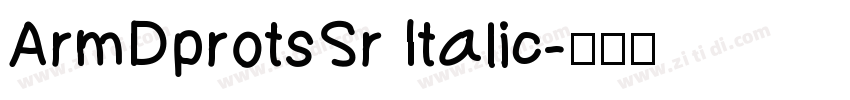 ArmDprotsSr Italic字体转换